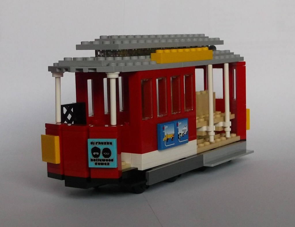 LEGO model of a San Francisco Cable Car