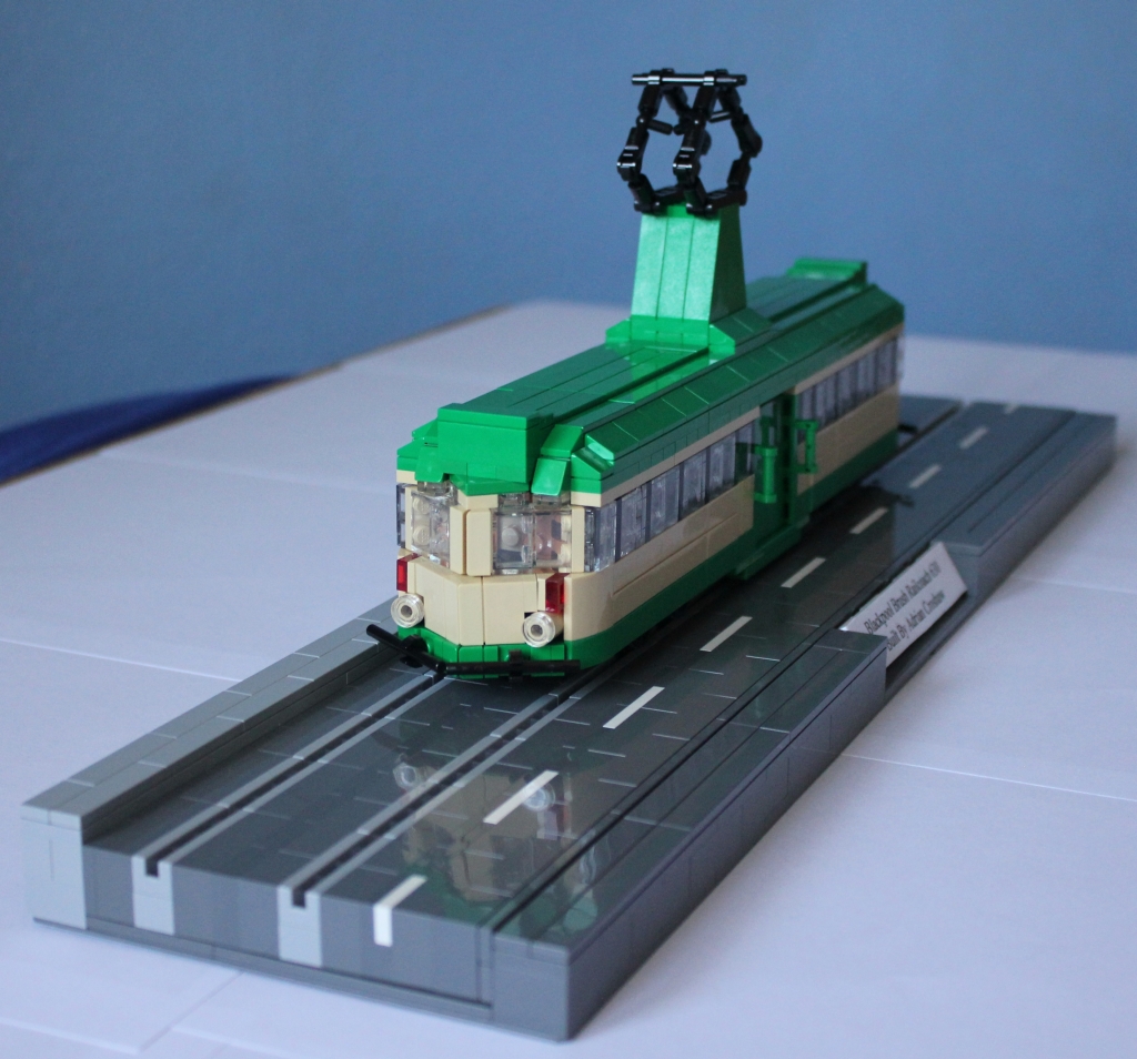 LEGO model of Blackpool Brush Railcoach 630