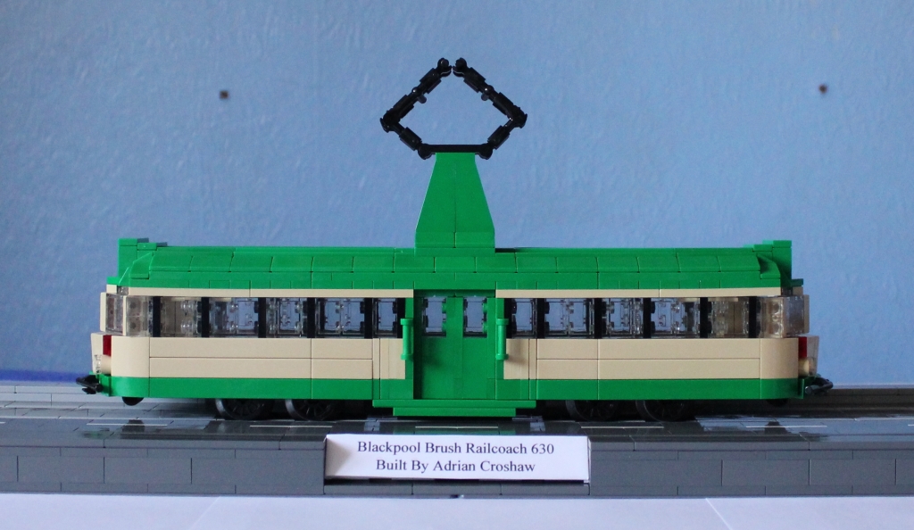 LEGO model of Blackpool Brush Railcoach 630