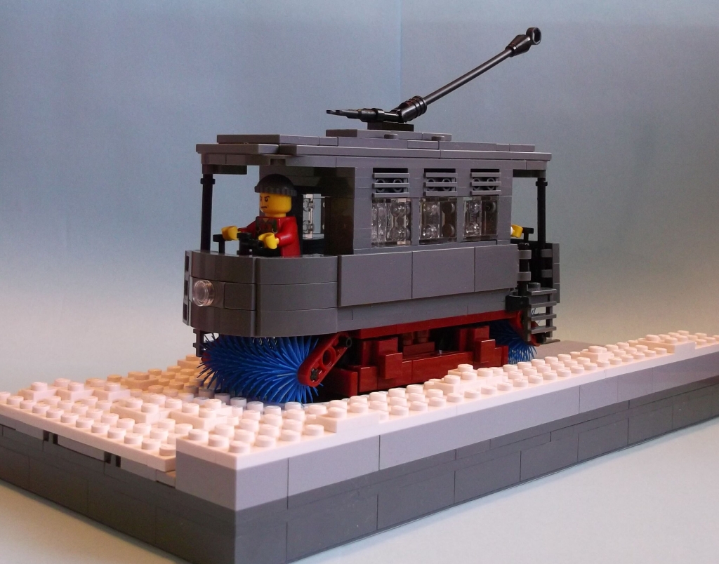 LEGO model of a Snowbroom Tram