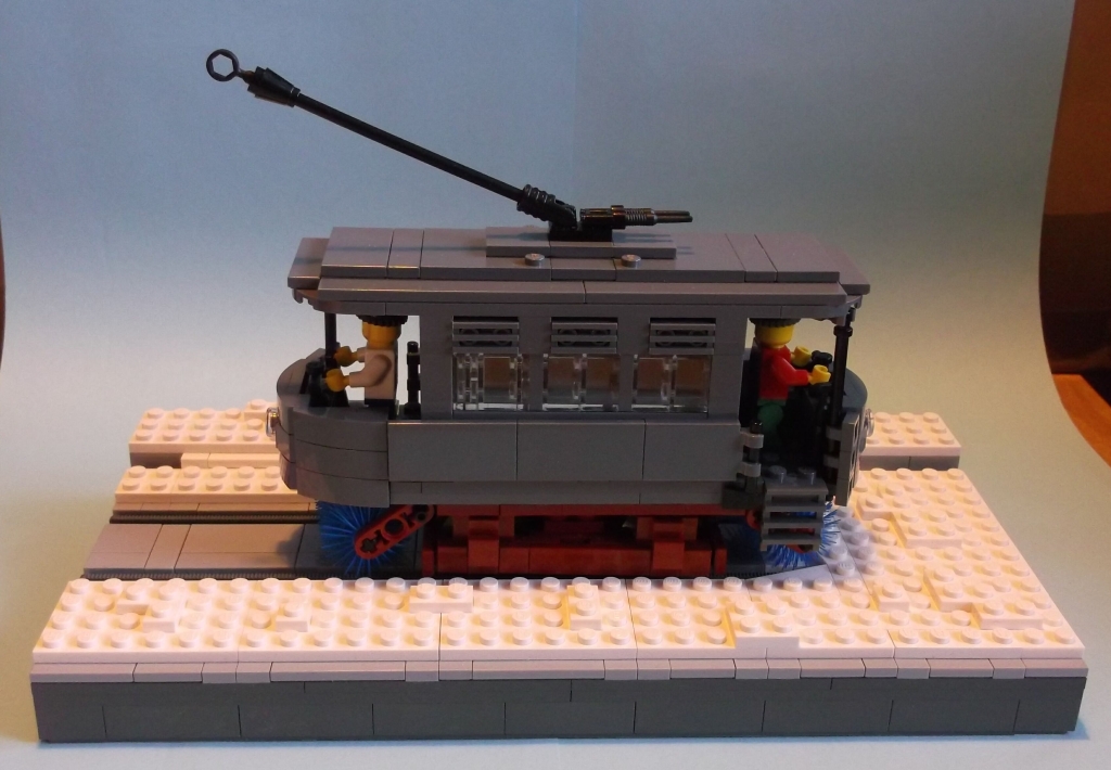 LEGO model of a Snowbroom Tram